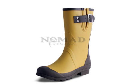 mustard rain boots