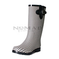 View detail information about 'Puddles - Black Houndstooth' - Boots